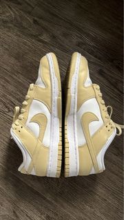 Gold and White Dunks
