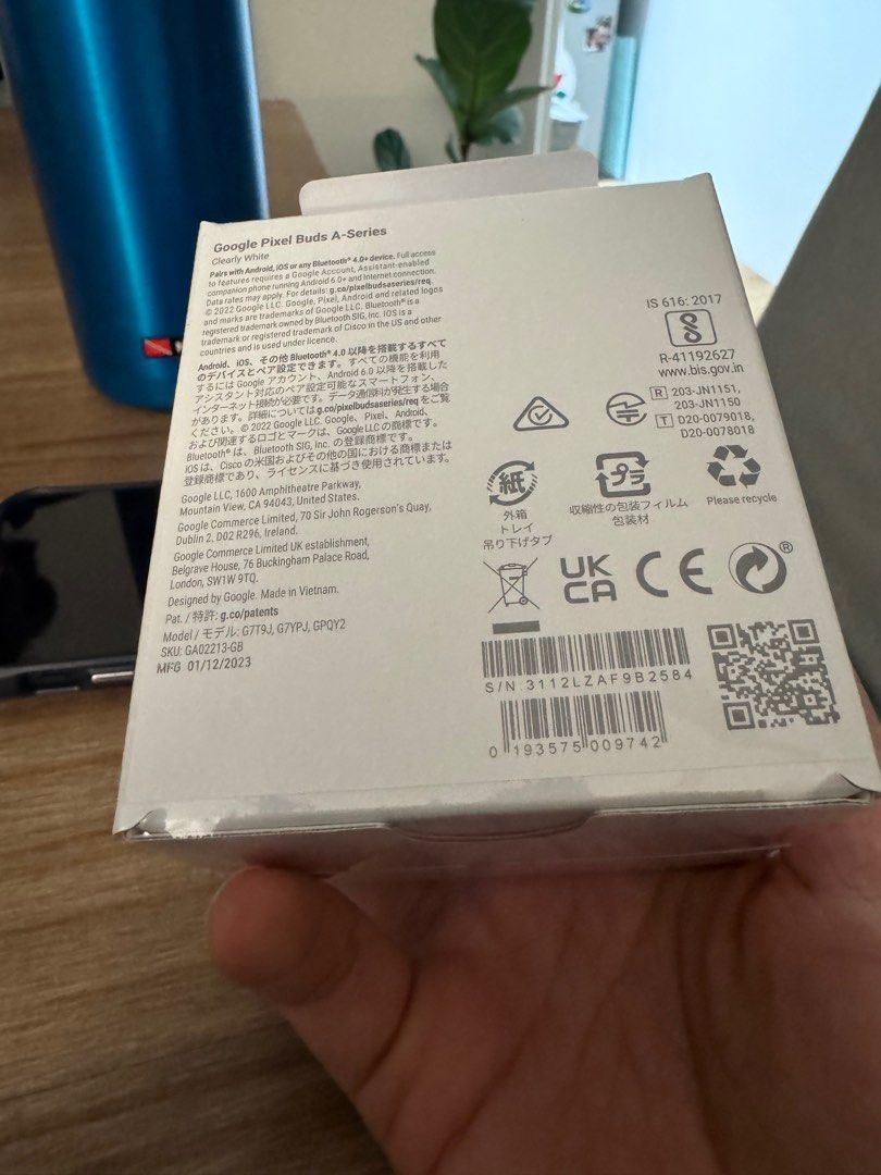 Google Pixel Buds A Series (Category: Earphones) located in Pasig City. Submitted by anj121 (Listing ID 1309287314, Image 2). Description: Google Pixel Buds A Series Php4500 Brand New, Still Sealed RFS: Won in a company raffle, already have existing headphones Shipping care of buyer .
