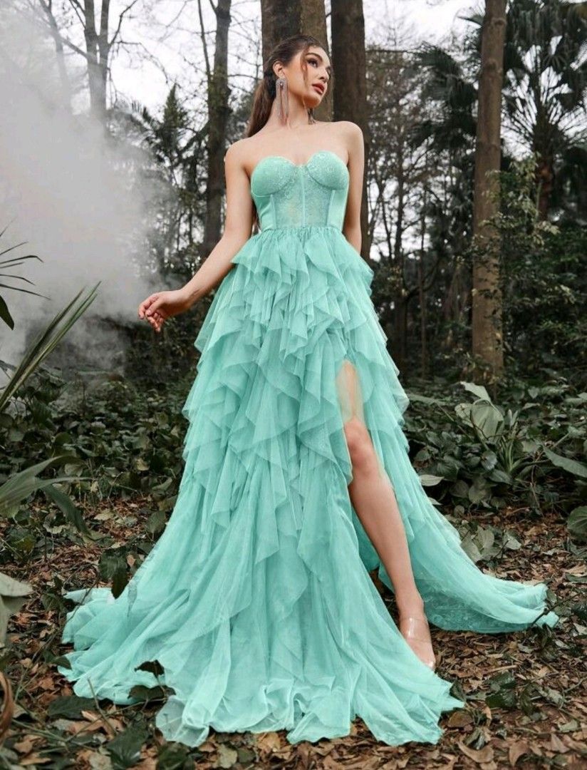 Gown for Rent js prom grad ball sagala flores debut birthday Women s Fashion Dresses Sets Evening dresses gowns on Carousell