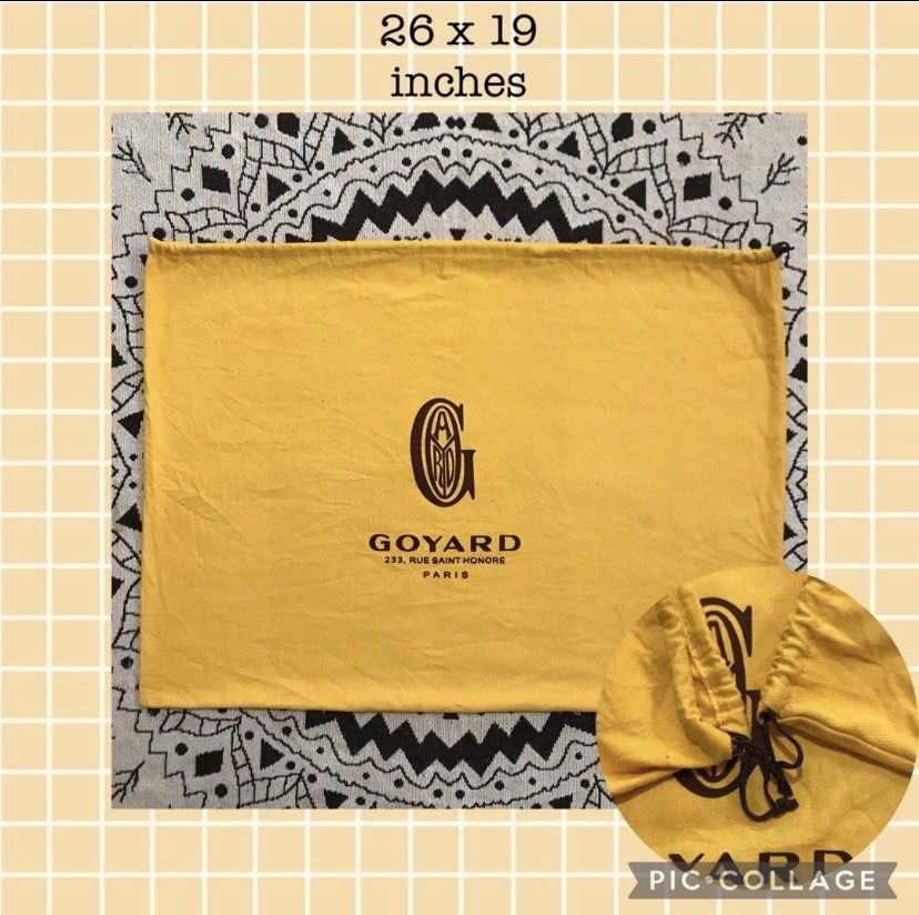 Goyard Dust Bag 26x19 XXL Luxury Bags Wallets on Carousell