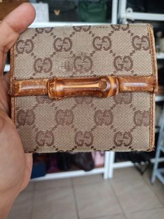 Gucci bamboo wallet