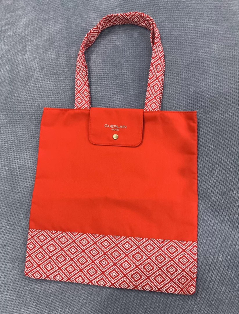 Guerlain Beauty Red Tote Bag