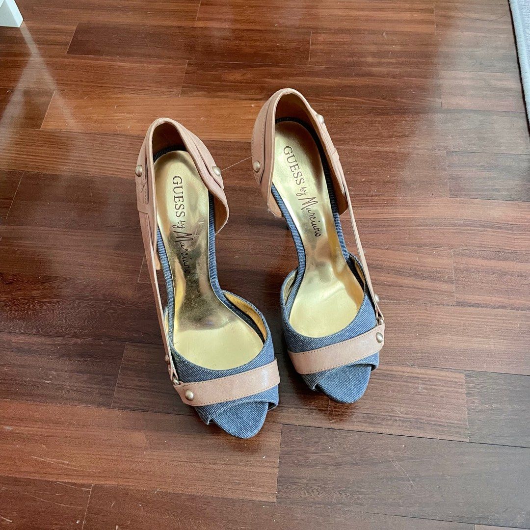 Guess denim heels outlet