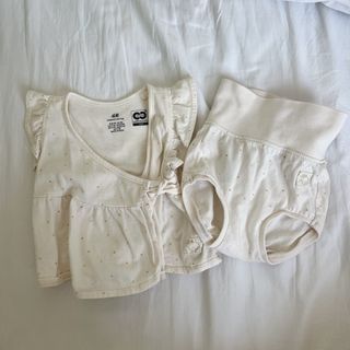 H&M baby/newborn blouse and bloomer set for girls