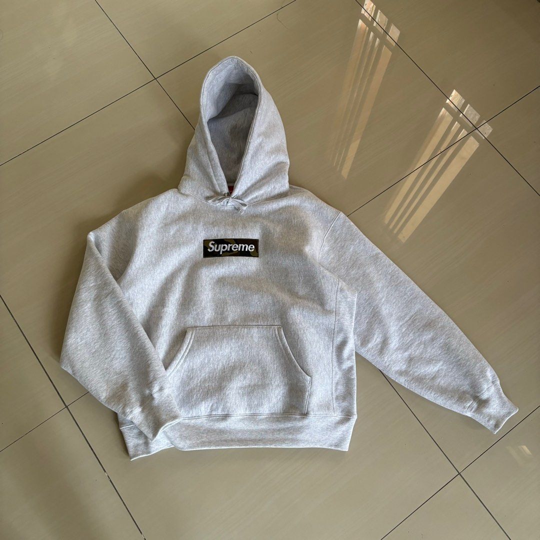 Hoodie supreme box logo nigo fw 23, Fesyen Pria, Pakaian Hoodie supreme box logo nigo fw 23, Fesyen Pria, Pakaian