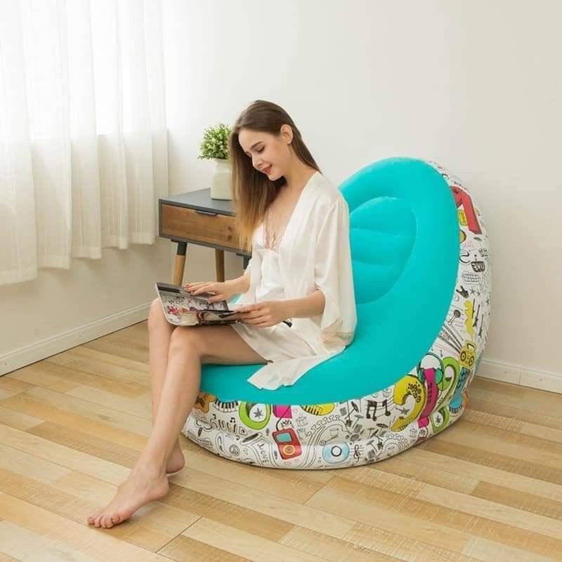 Inflatable sofa (Category: Sofas) located in Manila. Submitted by yzlshop (Listing ID 1309215509, Image 2). Description: Brand new We offer COD , same day delivery within metro manila via Lalamove/Grab pm for more info. thank you!.