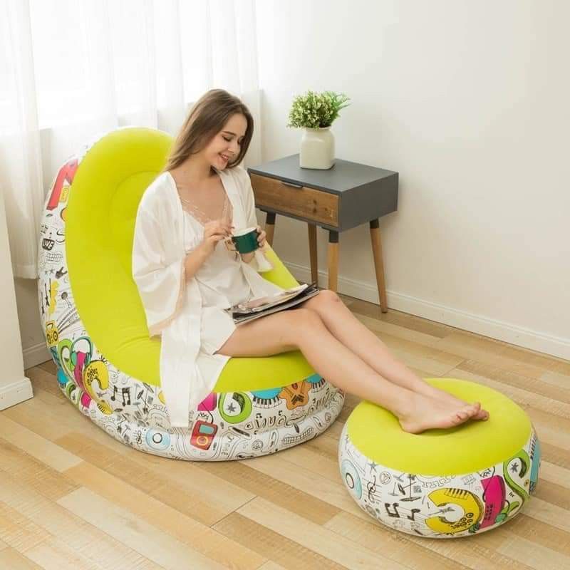 Inflatable sofa (Category: Sofas) located in Manila. Submitted by yzlshop (Listing ID 1309215509, Image 3). Description: Brand new We offer COD , same day delivery within metro manila via Lalamove/Grab pm for more info. thank you!.
