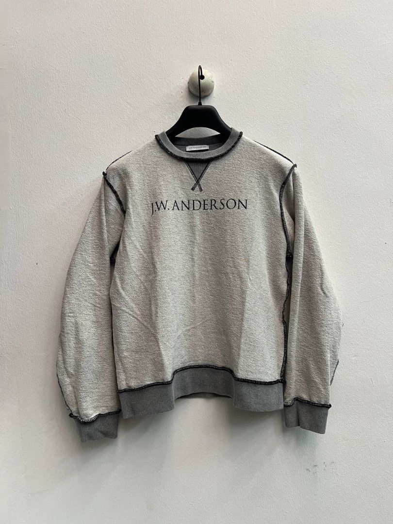JW Anderson Reversible Logo Sweatshirt Men s Fashion Tops Sets Hoodies on Carousell