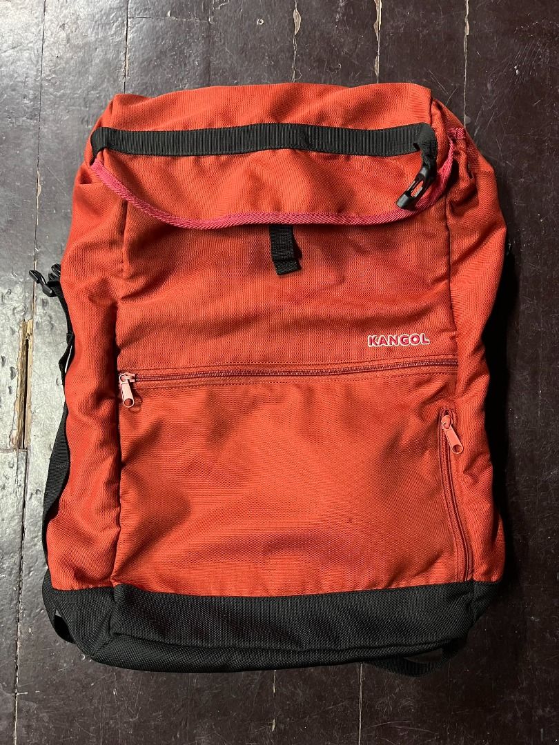 Kangol Backpack (Category: Backpacks) located in Pasay City. Submitted by maverickleedler (Listing ID 1309329144, Image 1). Description: Almost Like new condition, can fit most laptops. Negotiable.