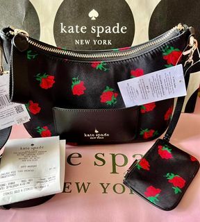 Kate Spade Chelsea Rose Nylon Bag With Small Wallet