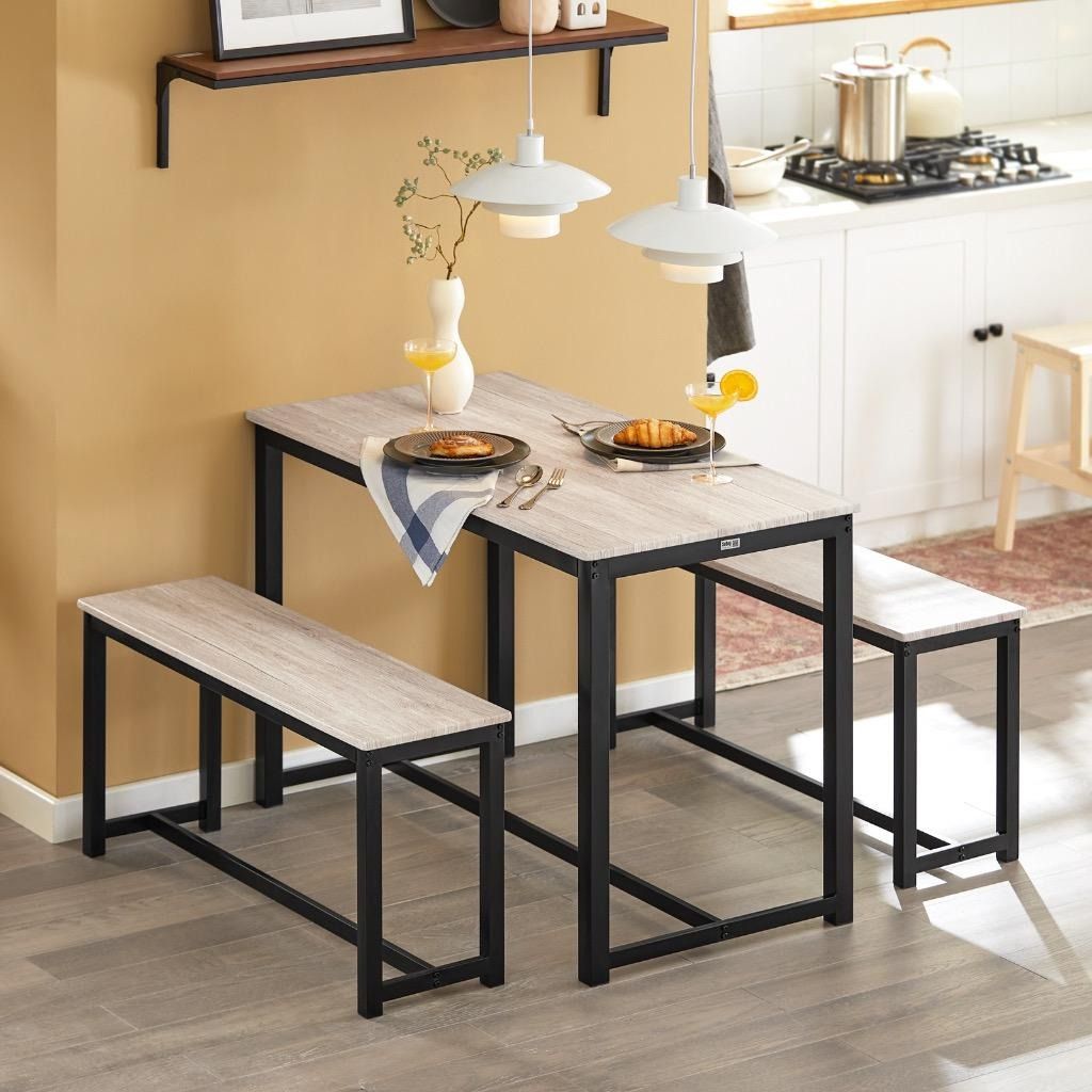 Kitchen Dining Table Chairs Set Dining Table Chair Sturdy Long Kitchen Bench
