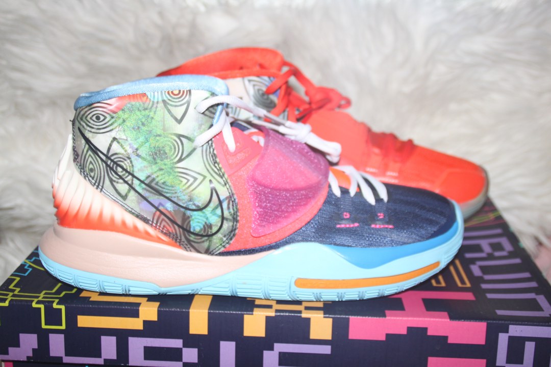 kyrie 6 heal the world on feet