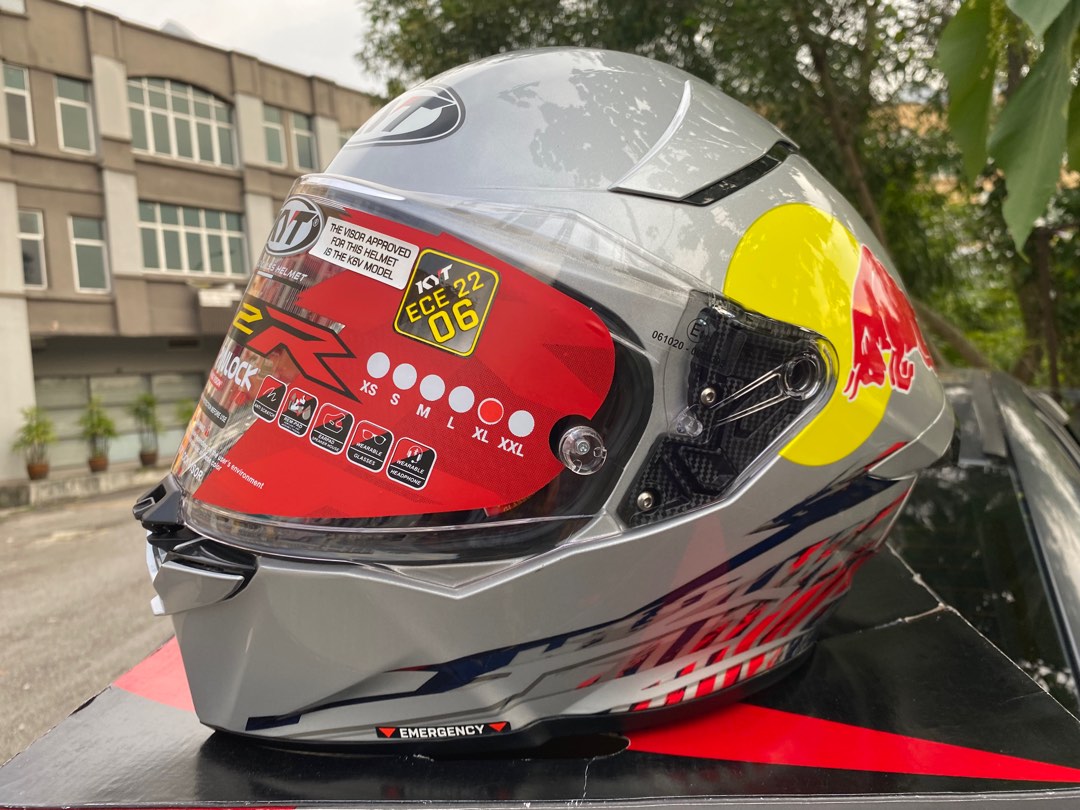 KYT R2R FULLFACE RED BULL EDITION, Auto Accessories on Carousell