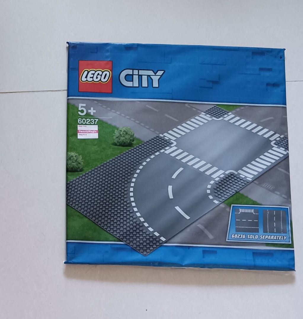 LEGO City Curve and Crossroad 60237 Building Kit 2 Pieces Hobbies Toys Toys Games on Carousell