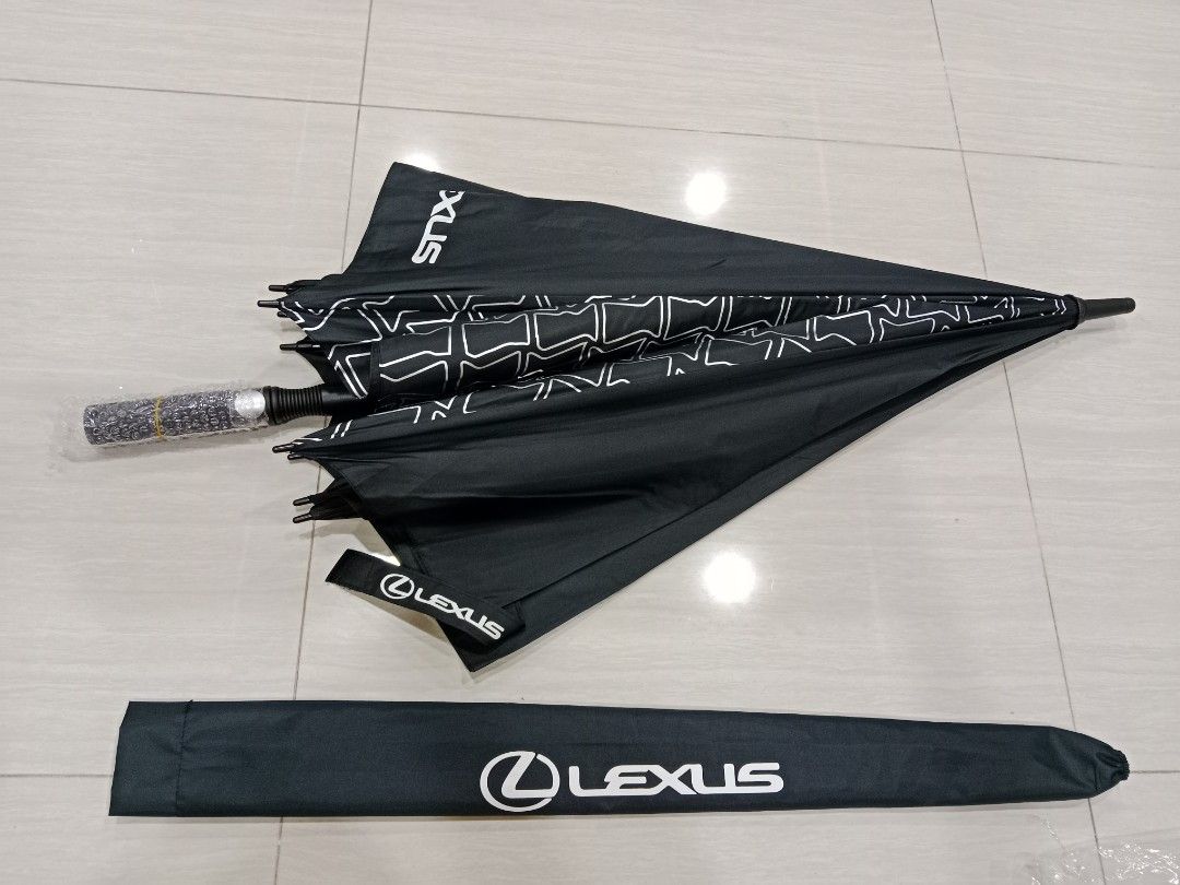 LEXUS  長傘　雨傘 Lexus 全自動三折傘折疊傘雨傘中棒長度62cm 傘布直徑105cm 傘布