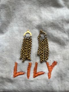 Lily Earrings Catena Danglers in Gold