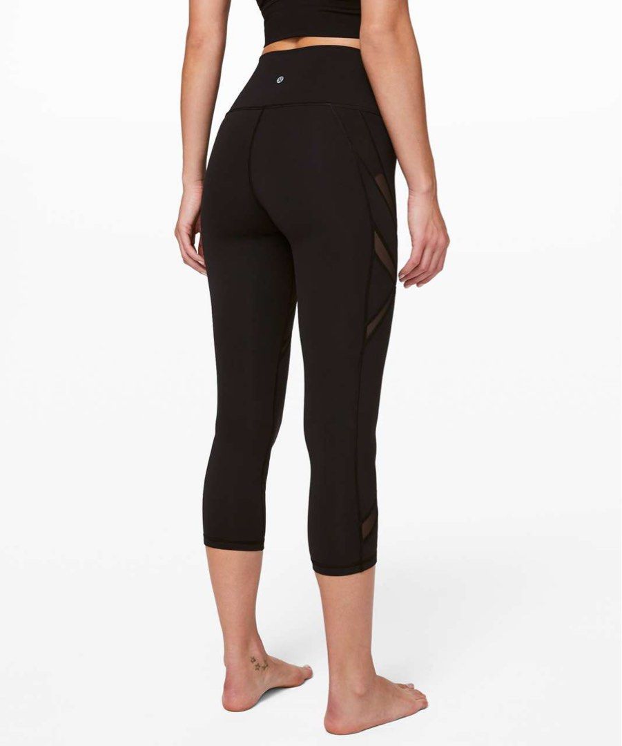Lululemon mesh crop leggings top