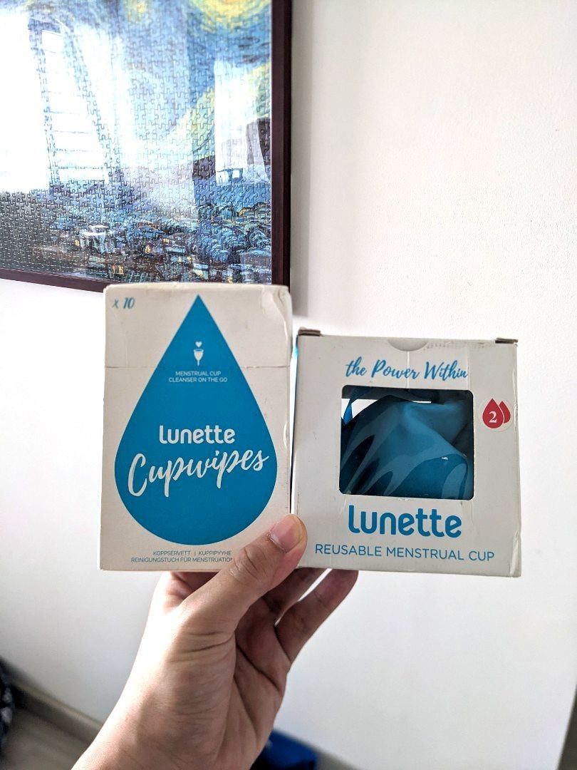 Lunette menstral cup model 2 Beauty Personal Care Sanitary Hygiene on Carousell