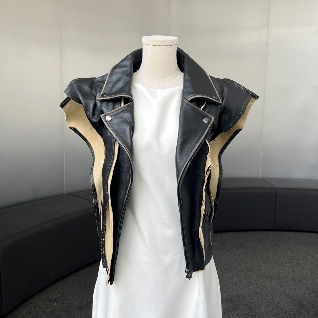 Maison margiela h&m leather jacket shop