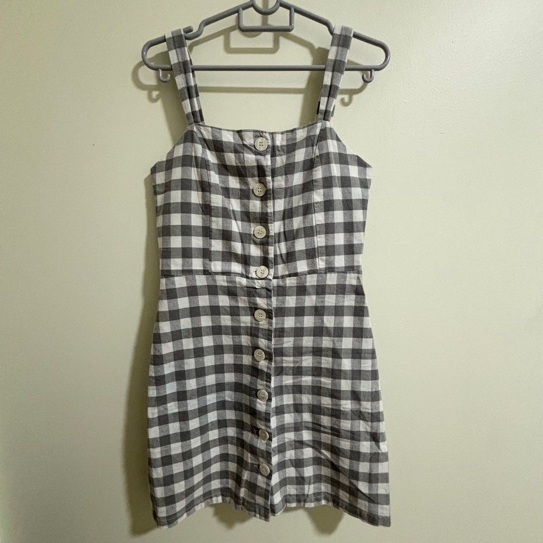 Mango checked cotton dress online