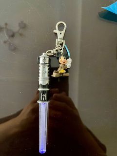 Mickey mouse light keychain wand tokyo disneyland