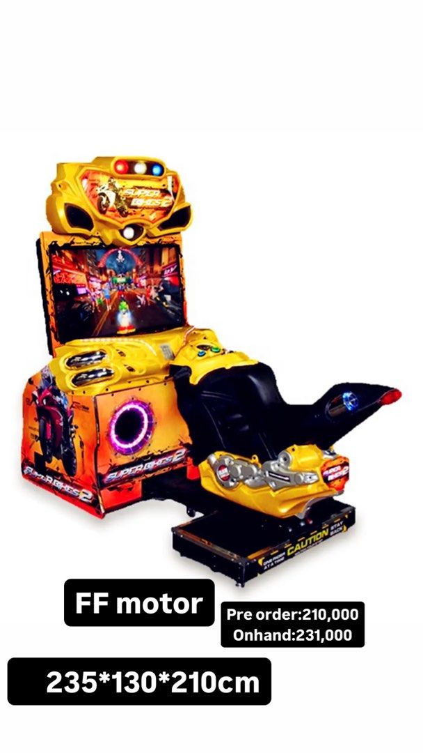 Motorcycle arcade on hand and pre order (Category: PlayStation) located in Manila. Submitted by aaronsee2002 (Listing ID 1309210703, Image 2). Description: .