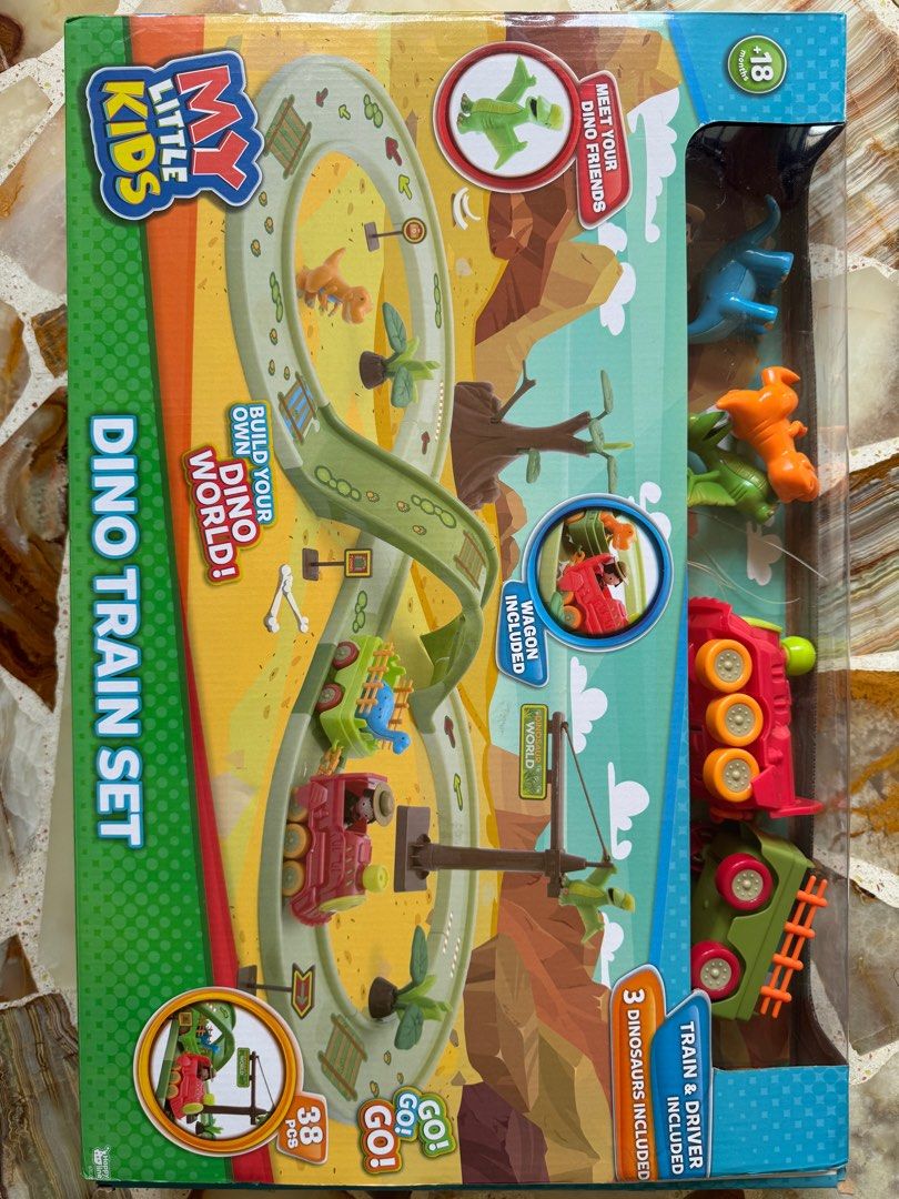 My little kids dino train set discount