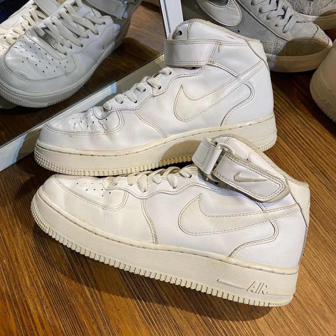 Nike Air Force 1 Mid Triple White Original Murah not af1 black dunk low ...