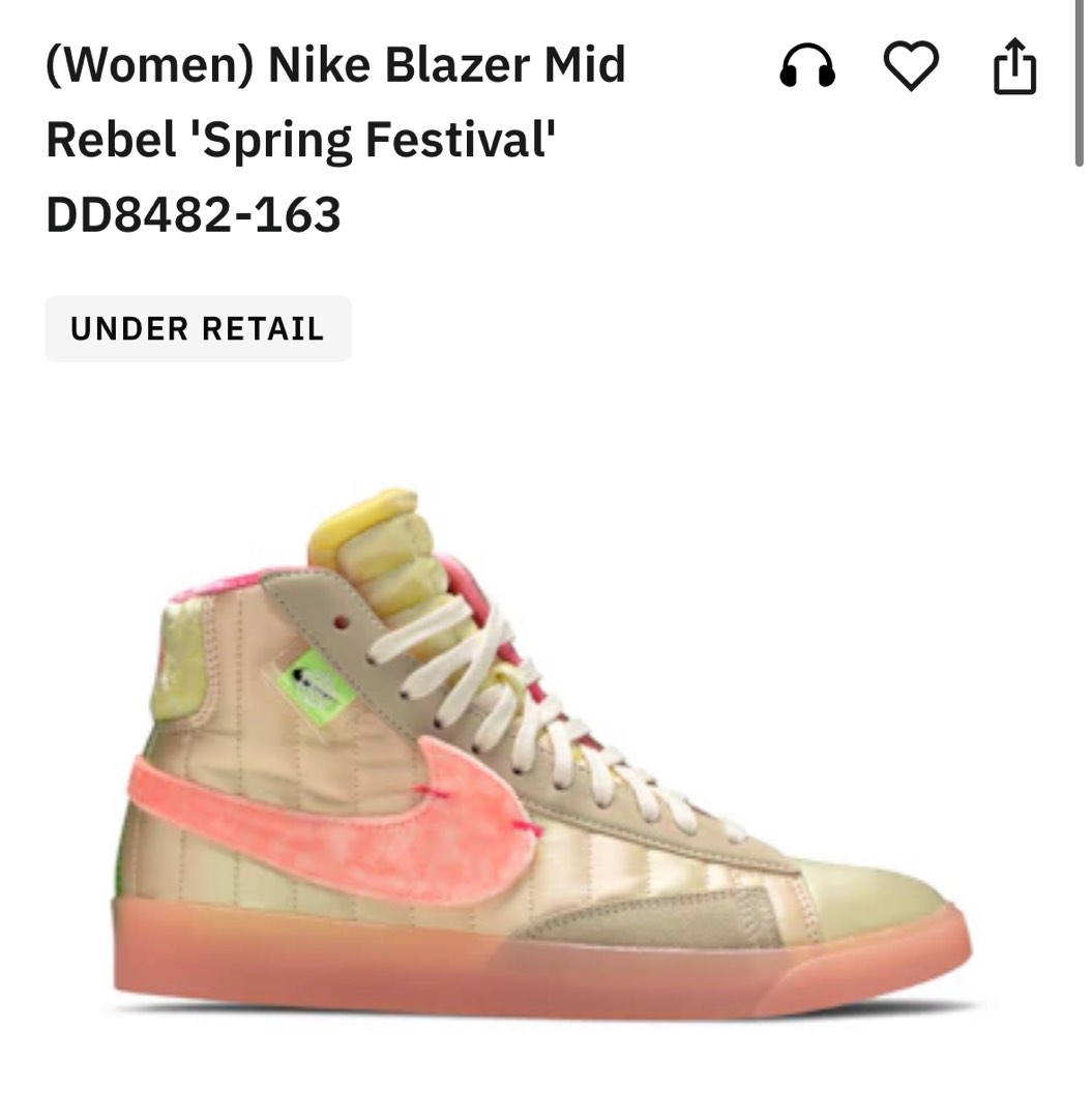 nike blazer mid rebel spring festival women Women s Fashion Footwear Sneakers on Carousell