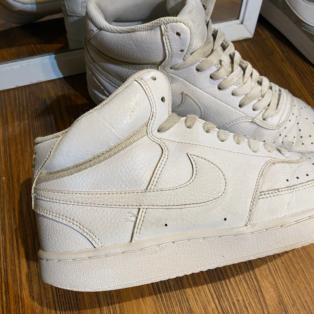 Nike court vision mid triple white original not court legacy