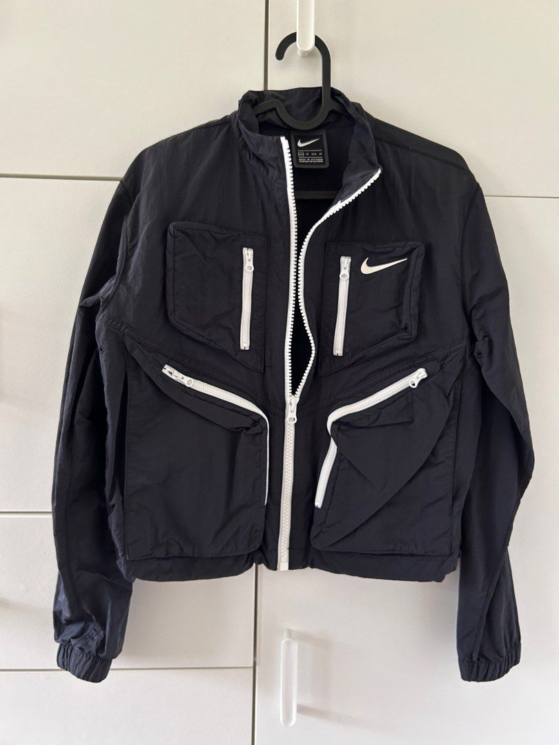 nike tech pack utility jacket in black