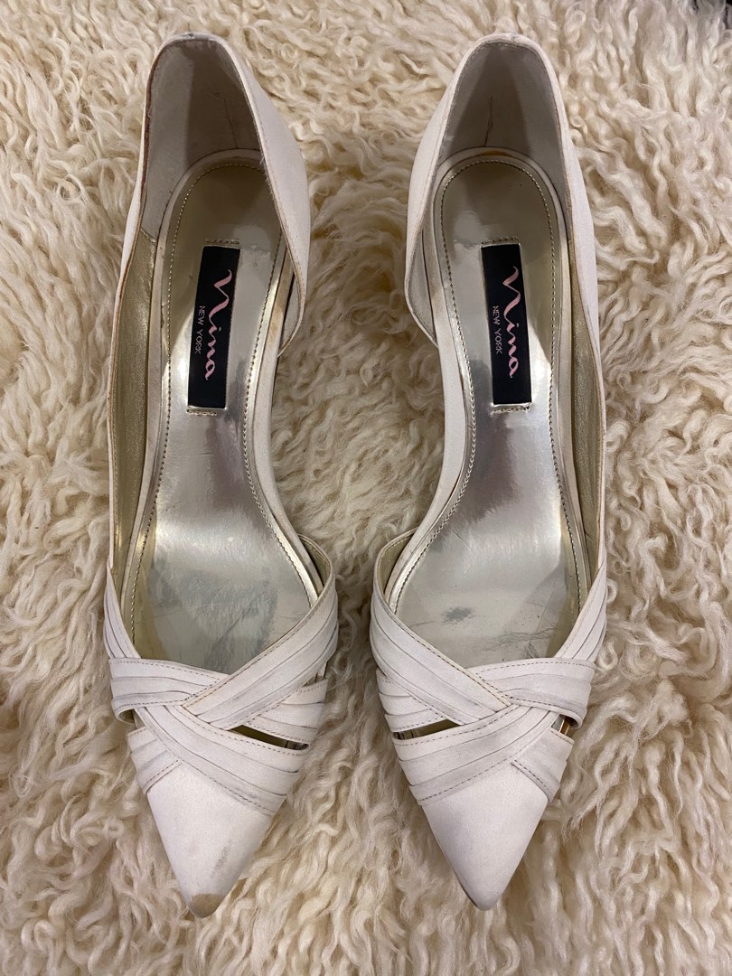 Nina white heels online