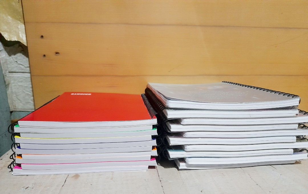 NOTEBOOK BUNDLE (Category: Laptops & Notebooks) located in Quezon City. Submitted by Floravbels (Listing ID 1309252213, Image 1). Description: AVAILABLE NA PO BUNDLE NOTEBOOK BIG NOTEBOOK 50 EACH MINIMUM OF 5 PCS A4 NOTEBOOK WITH COVER 600 -10 PCS SPRING NOTEBOOK 280 - 10 PCS.