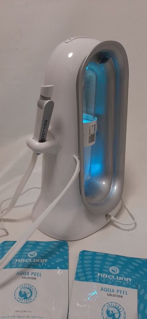 Original Abeluna Aqua Peeling Beauty Device (Category: Face Care) located in Makati City. Submitted by glempol-1 (Listing ID 1309337399, Image 2). Description: Unused with original box Brand new price: 14,000 ABELUNA FACIAL MACHINE AQUA-PEEL FACIAL OR HYDRADERMABRASION AT HOME. ABELUNA IS A FIRST-EVER PORTABLE AQUA-PEELING DEVICE THAT CAN PERFORM HYDRADERM FACIAL TREATMENT AT HOME. IT HAS A BEAUTIFUL DESIGN THAT WILL PERFECTLY FIT IN ANY INTERIOR