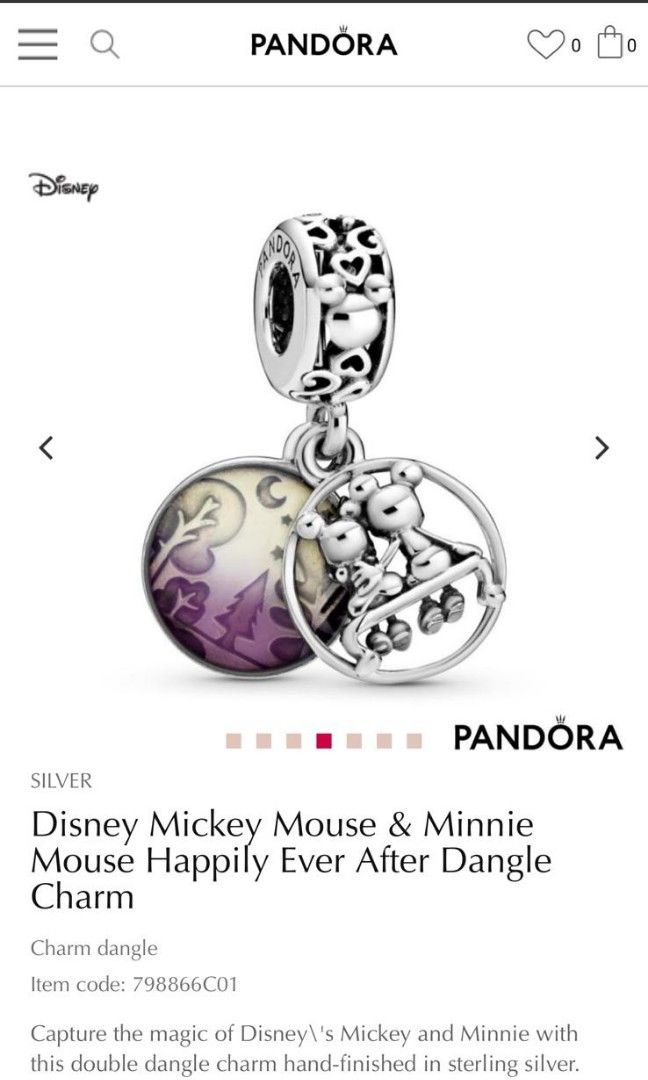 Pandora Charm Bracelet, Women's Fashion, Jewelry Organisers