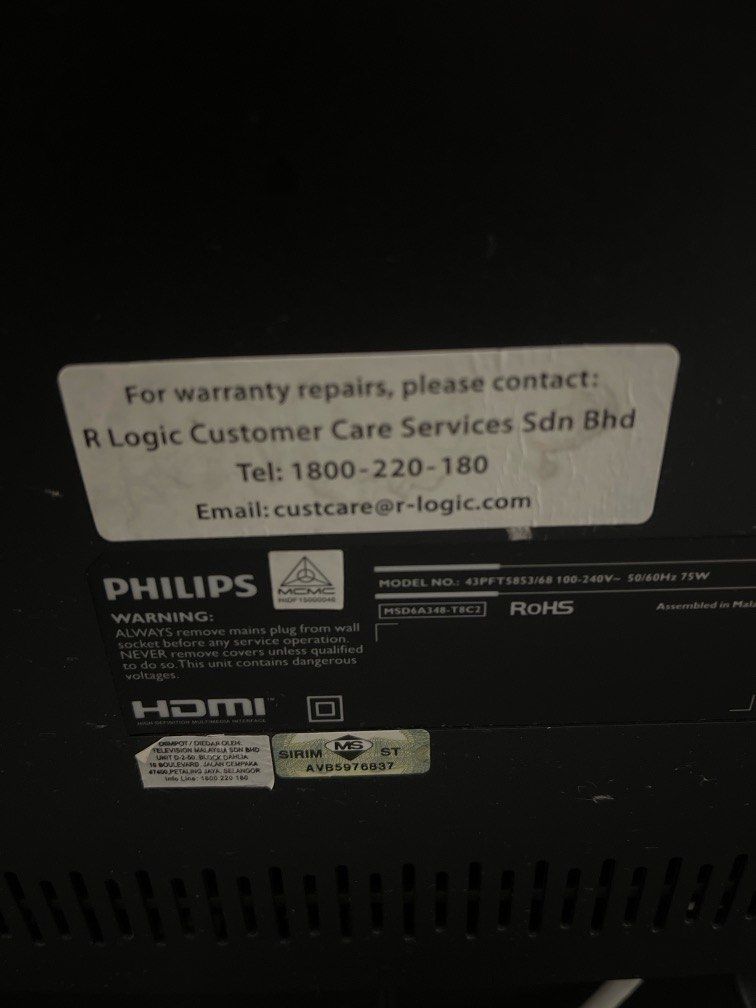 PHILIPS 43 inch ANDROID TV, TV & Home Appliances, TV & Entertainment ...