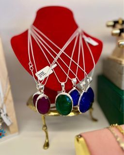 Ruby, Emerald , Sapphire Necklaces