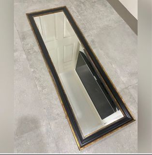 SALE ‼️ Black Mirror with Gold Accent|Modern Mirror |Wall Mirror | Rectangular Mirror | Home Decor |
