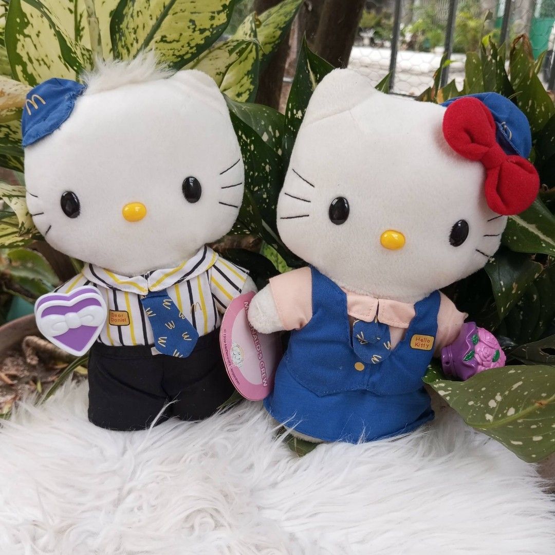 SANRIO Rare Vintage Hello Kitty Dear Daniel Mcdonald s Crew Plush Toy Set Hobbies Toys Toys Games on Carousell