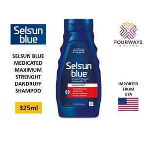 Selsun Blue Medicated Maximum Strength Dandruff Shampoo 325ml