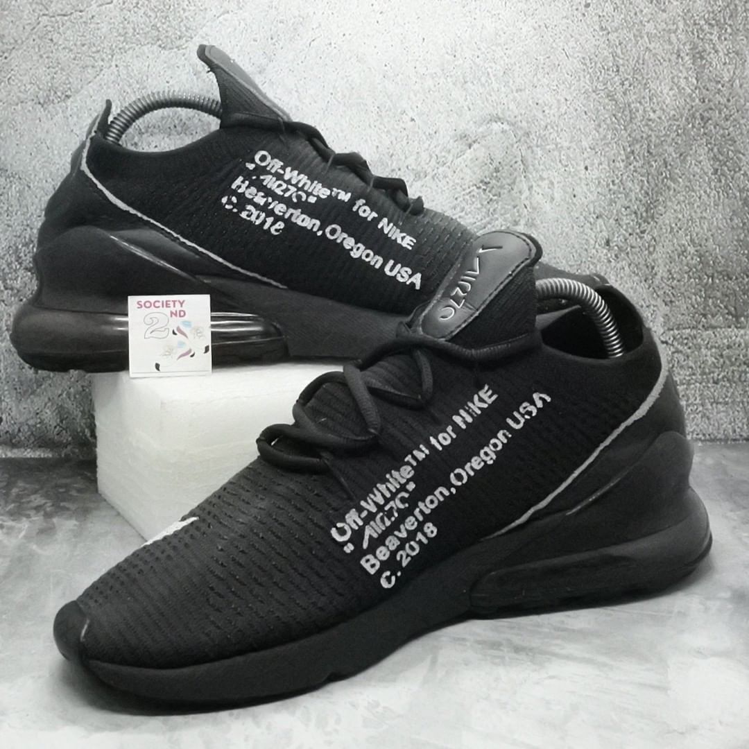Nike air max 270 x off white black outlet