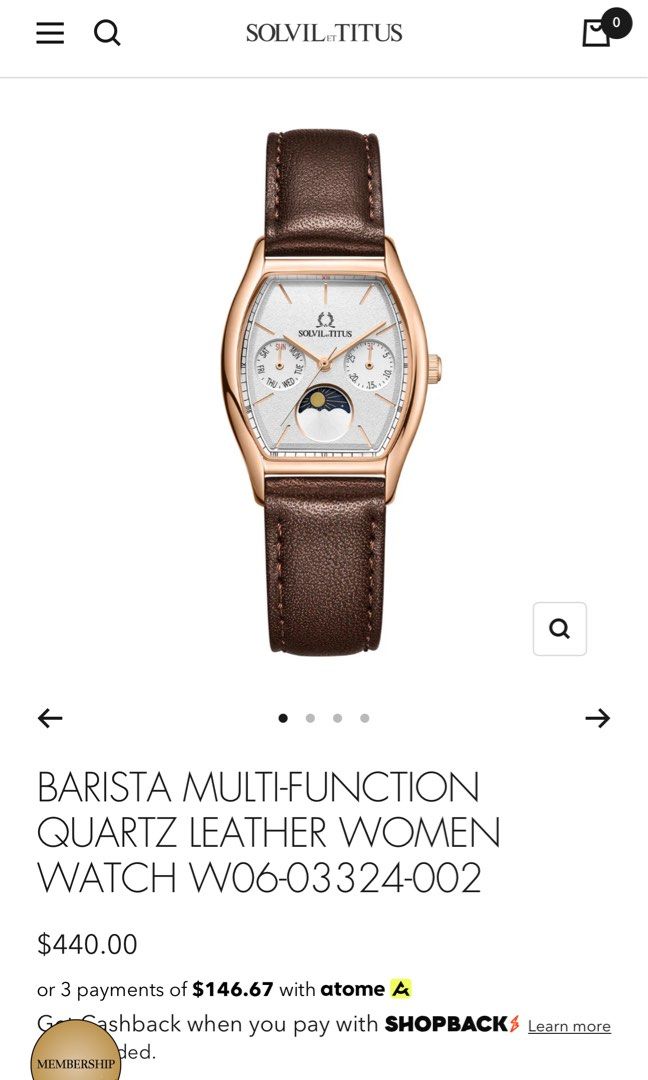 Titus watch women's on sale