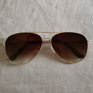 Sunnies Dixon Gold Brown Sunglasses