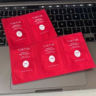 TIRTIR Mask Fit Red Cusion Samples (fair skin tone, 13N 15C 17C 17N 17W)