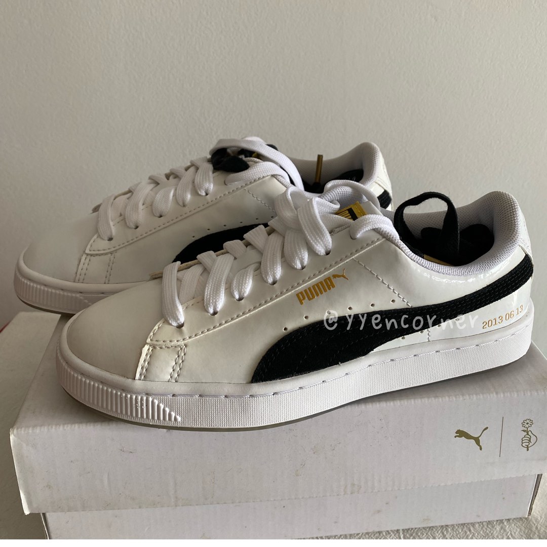UK 3.5 BTS x Puma Basket Patent Trainers Sneakers Collection