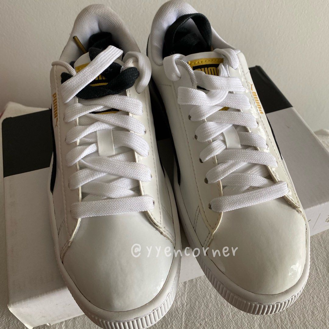 UK 3.5 BTS x Puma Basket Patent Trainers Sneakers Collection