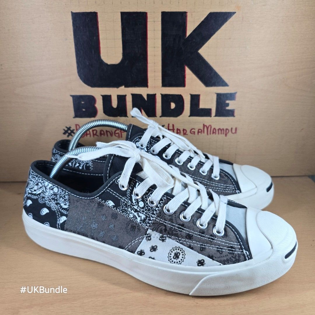 UKBundle 8.5UK 27cm Converse Jack Purcell Ox Patchwork Black White Grey Men s Fashion Footwear Sneakers on Carousell