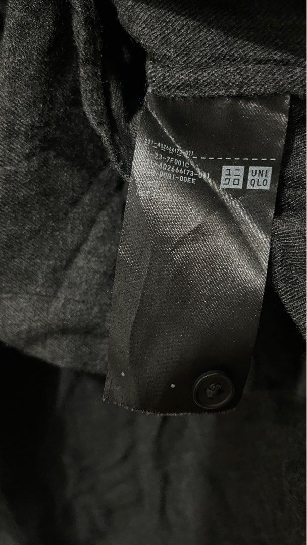 Uniqlo Dark Gray Rayon Longsleeve (Category: Longsleeves) located in Makati City. Submitted by snitchcat (Listing ID 1309326941, Image 3). Description: .