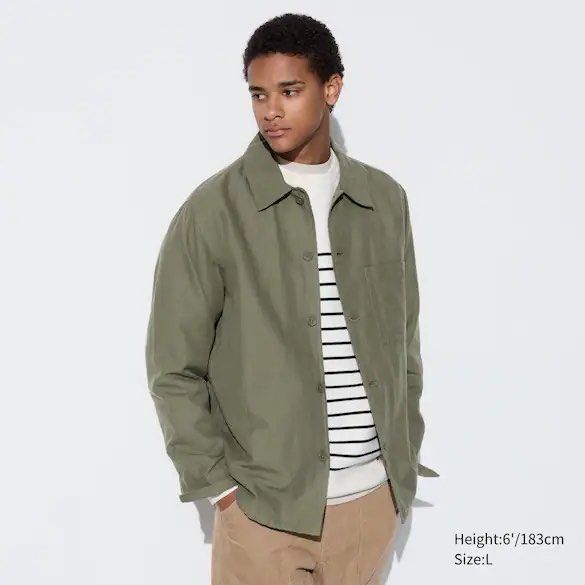 Uniqlo linen coat discount