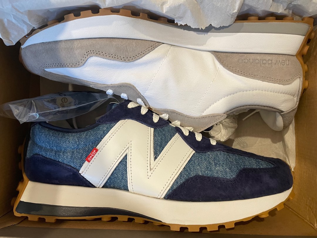 US 12 New Balance Levi s 327 Denim Blue Levis MS327LVA